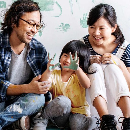 Happy family benefiting from EB-5 immigration