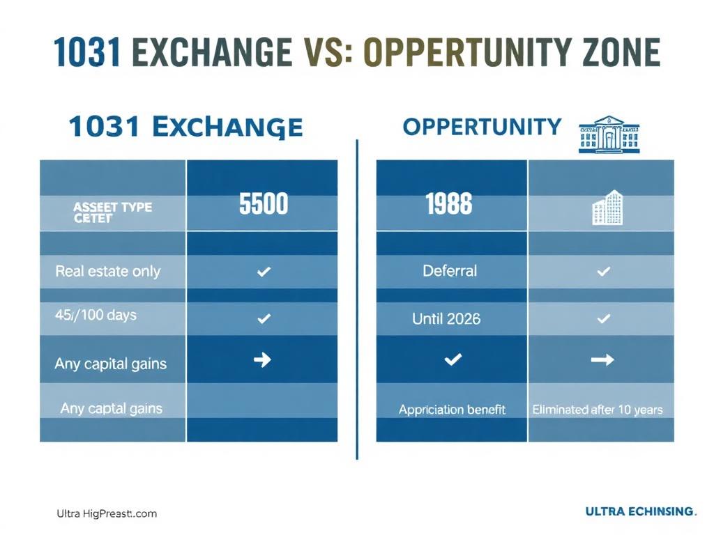 1031 Exchange vs Opportunity Zone Comparison